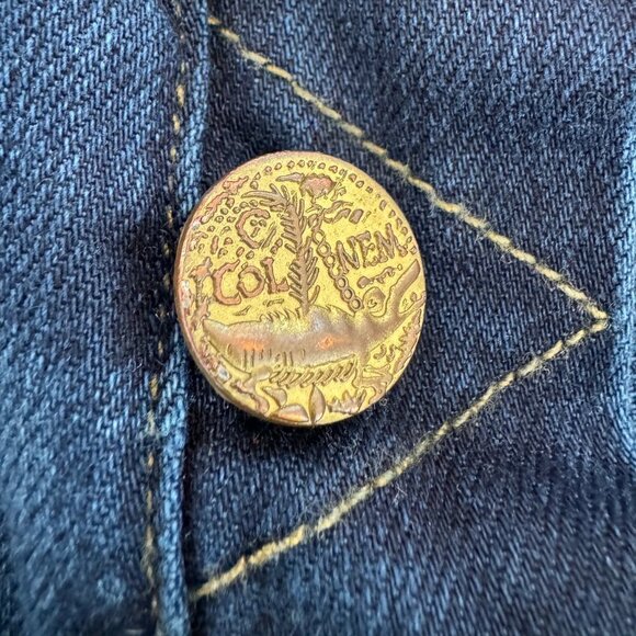 McGuire Denim Distressed Button Front Raw Hem Denim Shorts 25 - Picture 8 of 9